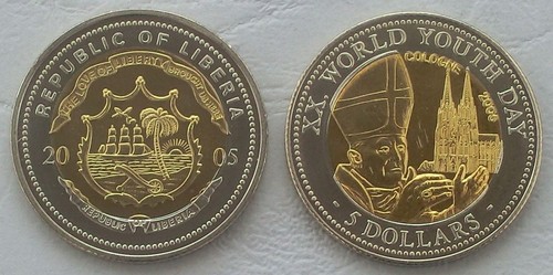 Liberia dollars sondermünze - dollars,