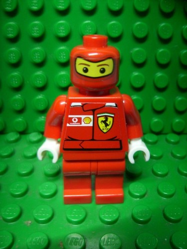 Lego figur rennfahrer ferrari - lego,