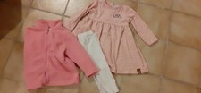 Fleecejacke 92 Langarmkleid 80 Topomini
