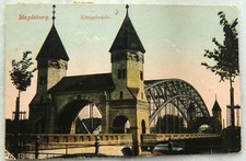 Alte Ansichtskarte - Magdeburg, Königsbrücke 1921