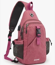 Canvas Brusttasche Schultertasche Sling Bag