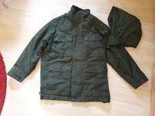 Original Grüne Herren Polizei Jacke Anorak Parka Gr. H 44/46, Top, Kapuze 