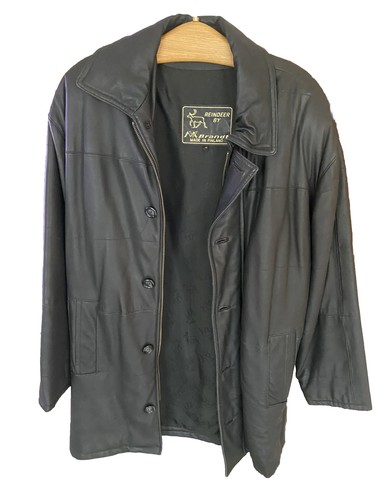 Ledermantel herren rentier - ledermantel,