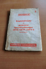 Ersatzteilliste Mengele Spezial-Ladewagen LW 16 17 17S System Weichel Ausg 1969