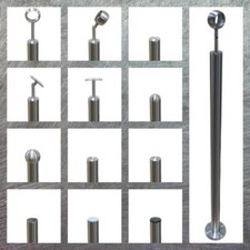 Edelstahl Pfosten Aufmontage