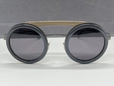 Ic Berlin Sonnenbrille Herren Damen rund grau beige Pilot eckig Pompom NP799€