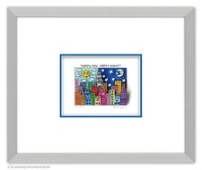Original James Rizzi 3D  " HAPPY DAY - HAPPY NIGHT  "  Zertifikat GERAHMT