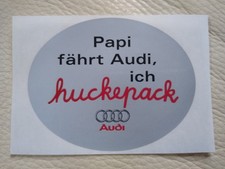 Aufkleber:  Papi fährt Audi