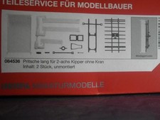 Herpa Z Zurüstteil Pritsche lang für 2-achs Kipper ohne Kran,2 Stück 084536