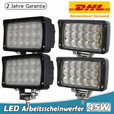 LED Arbeitsscheinwerfer KFZ 45W 12V 24V Auto Flutlicht Traktor Scheinwerfer DHL