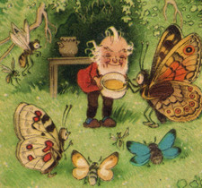 28/886 AK ZWERG WICHTEL ELFE HONIG - LEIPPE O/L HOYERSWERDA  TORNO JAHR 1952