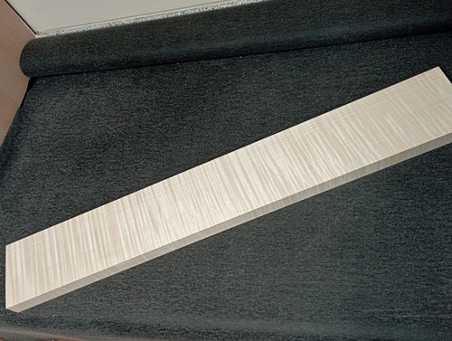 Flamed maple neck blank - flamed,