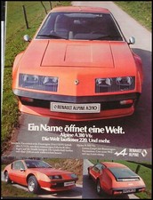 Renault Alpine A310 V6 Werbung
