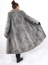 A5377 SWAKARA PERISANER MANTEL ECHT PELZ PELZMANTEL NERZ KRAGEN - PERSIAN LAMB