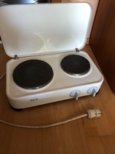 AEG Emaille Herdplatte elektr. Doppel Kochplatte 70 er alt weiß 2500 Watt