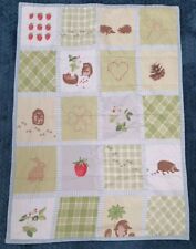 Ikea Vandring Ruta Babydecke Quilt Bettdecke Igel Patchwork Preloved