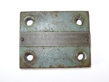 Spannplatte für Sitzstrebe Sitzfeder vom Güldner AK 9 Traktor