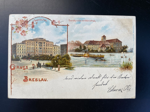 Litho postkarte gruss aus - litho-postkarte,