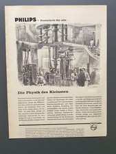 Philips Kernphysik Atomwissenschaftler 1960 Vintage Ad Werbung Reklame