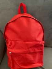 Rucksack ROT unicolor NEU Schulrucksack Sport Freizeit Reise Kinder Schulsport