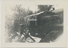 Foto Westfeldzug  Wehrmacht 1942  Kfz/LKW Panzersperren  (F196)