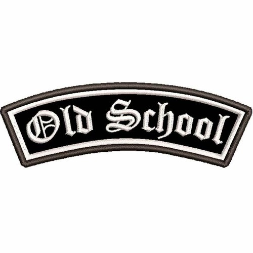 Old school front patch - old,