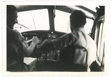 Orig. Foto Piloten in Flugzeug