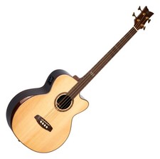 B-WARE Ortega Striped Suite ACB Akustikbass Akustik Bass Tonabnehmer Bag Armrest