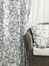 2 Vorhänge Gardinen mit Ösen