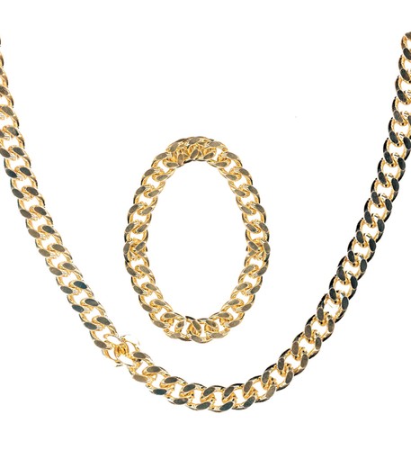 Prollschmuck goldfarbene kette - prollschmuck,