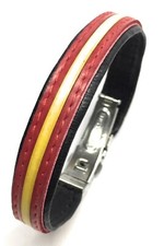 Pulsera cuero bandera España