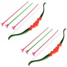 2x Pfeil- und Bogen Action-Set "Indianer" 4-teilig Bogenschießen Bogen-Schiessen