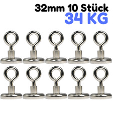 10 Neodym Magnete 32mm