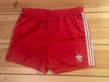 Vintage Adidas Originals Sprinter Shorts 80s glanz racer  D 176 M 80er rot Gay
