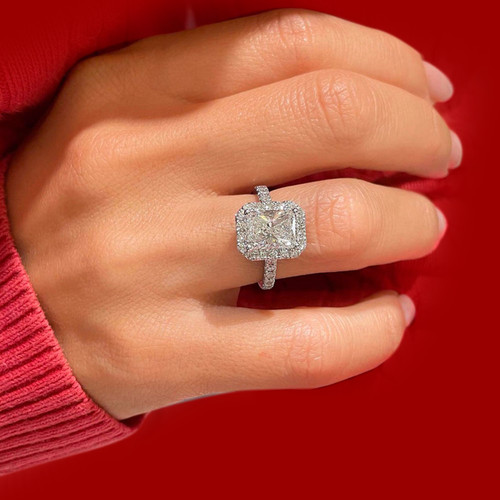 Verlobungsring diamant radiant - verlobungsring,