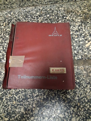 Deutz teilenummernliste d4005 - teilenummernliste,