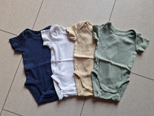 4 H & M Baby Kurzarmbodys Gr. 56, 1 - 3 Monate NEU