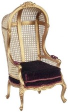 Puppenhaus Gold Stock Gestützt Mittelalterlicher Porter Stuhl JBM Flur Möbel