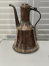 Antiker nahöstlicher handgeschmiedeter Kupfer Ewer/Wasserkocher/Öllampenfüller