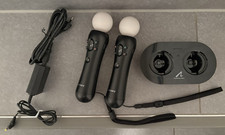 SONY Playstation Move Motion Controlle + Ladestation original schwarz PS3 PS4 VR