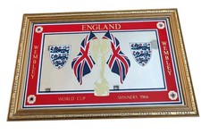 England Jules Rimet 1966 Wembley Vintage 22”x 14” Football SPIEGEL WM selten