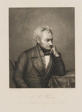 BARFUSS (*1823) nach HANFSTAENGL (*1804), Portrait des Johann Adam KLEIN, Sst.