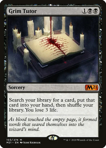 Grim tutor demonic - grim, (ex/nm)