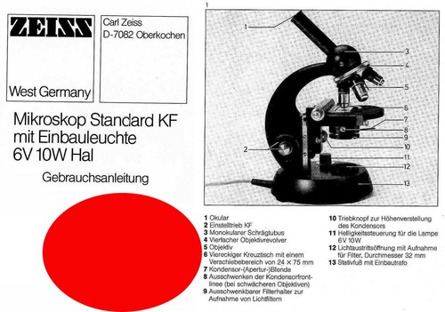 Zeiss standard mikroskop - zeiss,