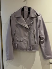 Zara lederimitatjacke flieder - zara,