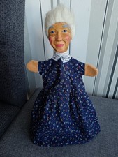 Handpuppe  Großmutter Holzkopf handgeschnitzt - Kersa Micha Künstlerpuppen 