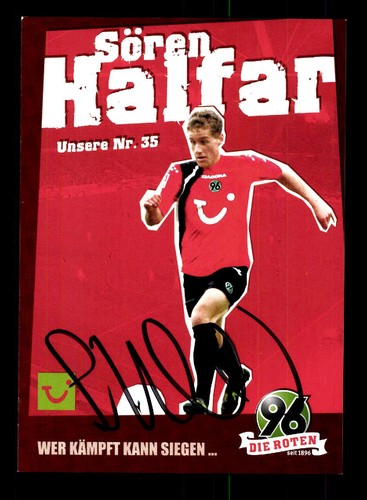 Sören halfar autogrammkarte - sören,