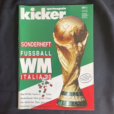 Kicker Sonderheft Weltmeisterschaft WM 90 Fußball 1990 mit seltenen Beilagen 