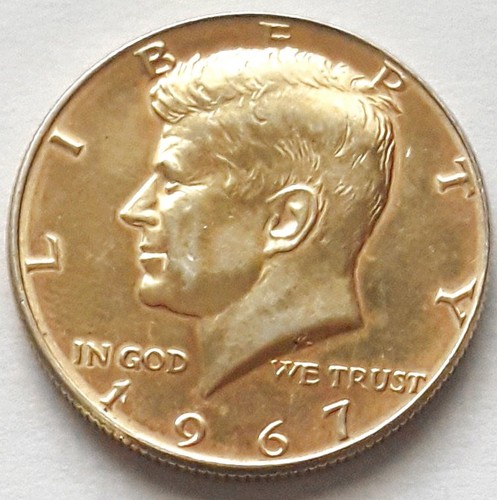 Half dollar kennedy 1967 - half,