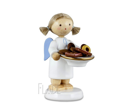 Engel mit weihnachtsgebäck - engel,